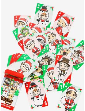Haikyu!! Karasuno High Holiday Chibi Characters Playing Cards, , hi-res