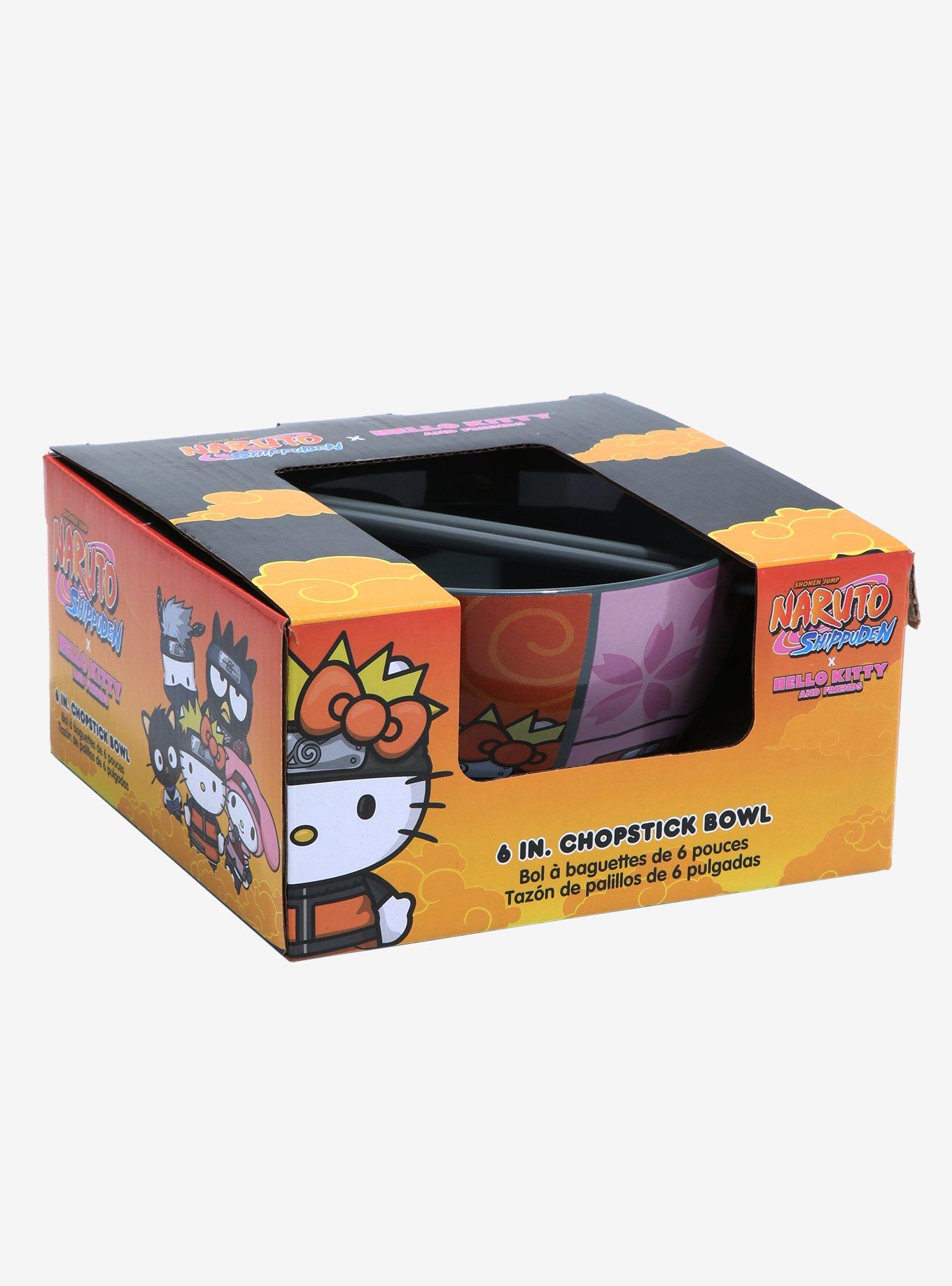 Naruto Shippuden X Hello Kitty And Friends Ramen Bowl With Chopsticks, , alternate