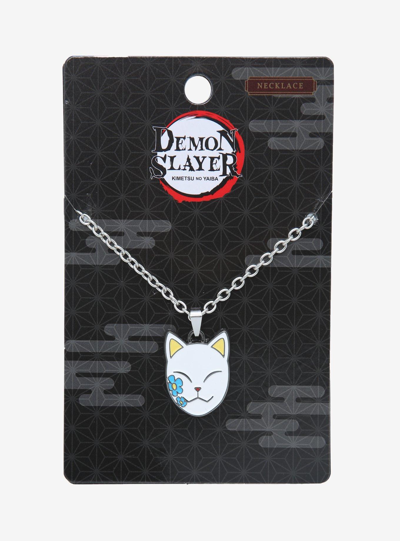 Demon Slayer: Kimetsu No Yaiba Makomo Warding Mask Necklace, , alternate