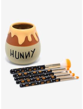Disney Winnie The Pooh Hunny Pot Makeup Brush Set & Holder, , hi-res