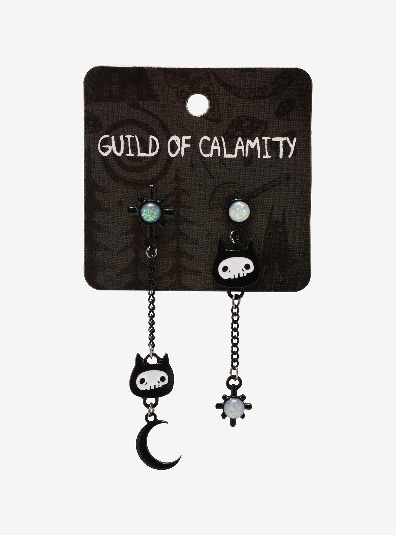 Sun & Moon Mismatch Earrings By Guild Of Calamity, , alternate