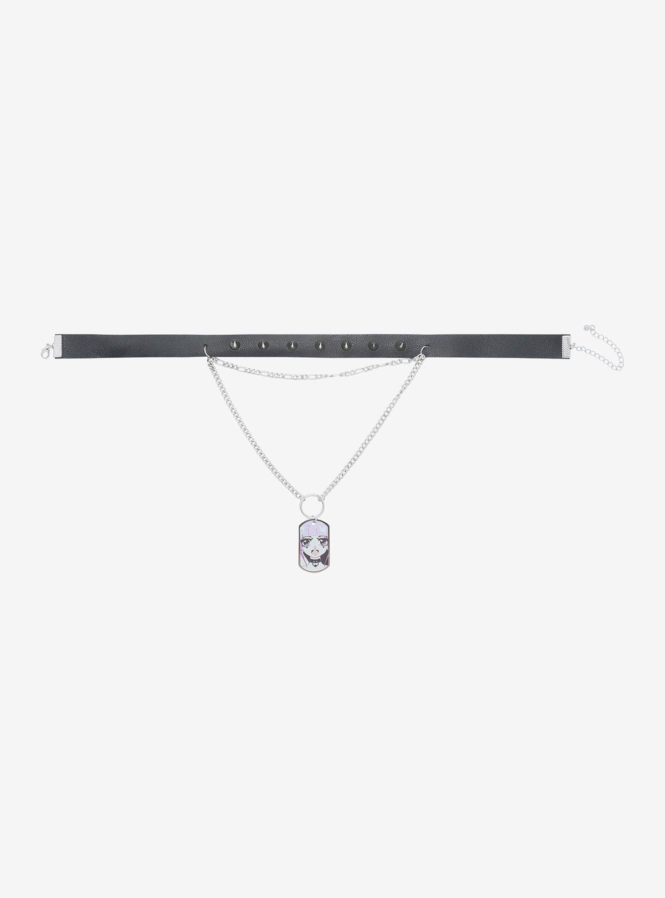 Anime Girl Layered Spike Choker, , alternate