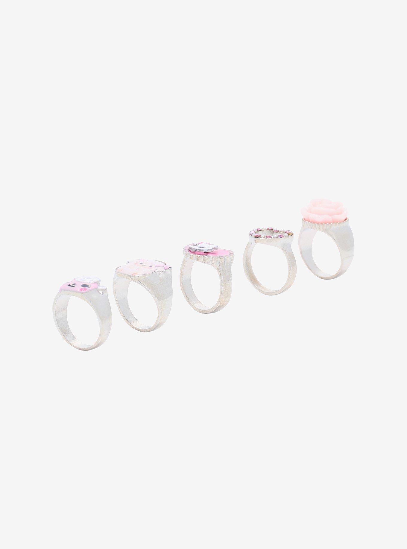 Pink Sheep Ring Set, , alternate
