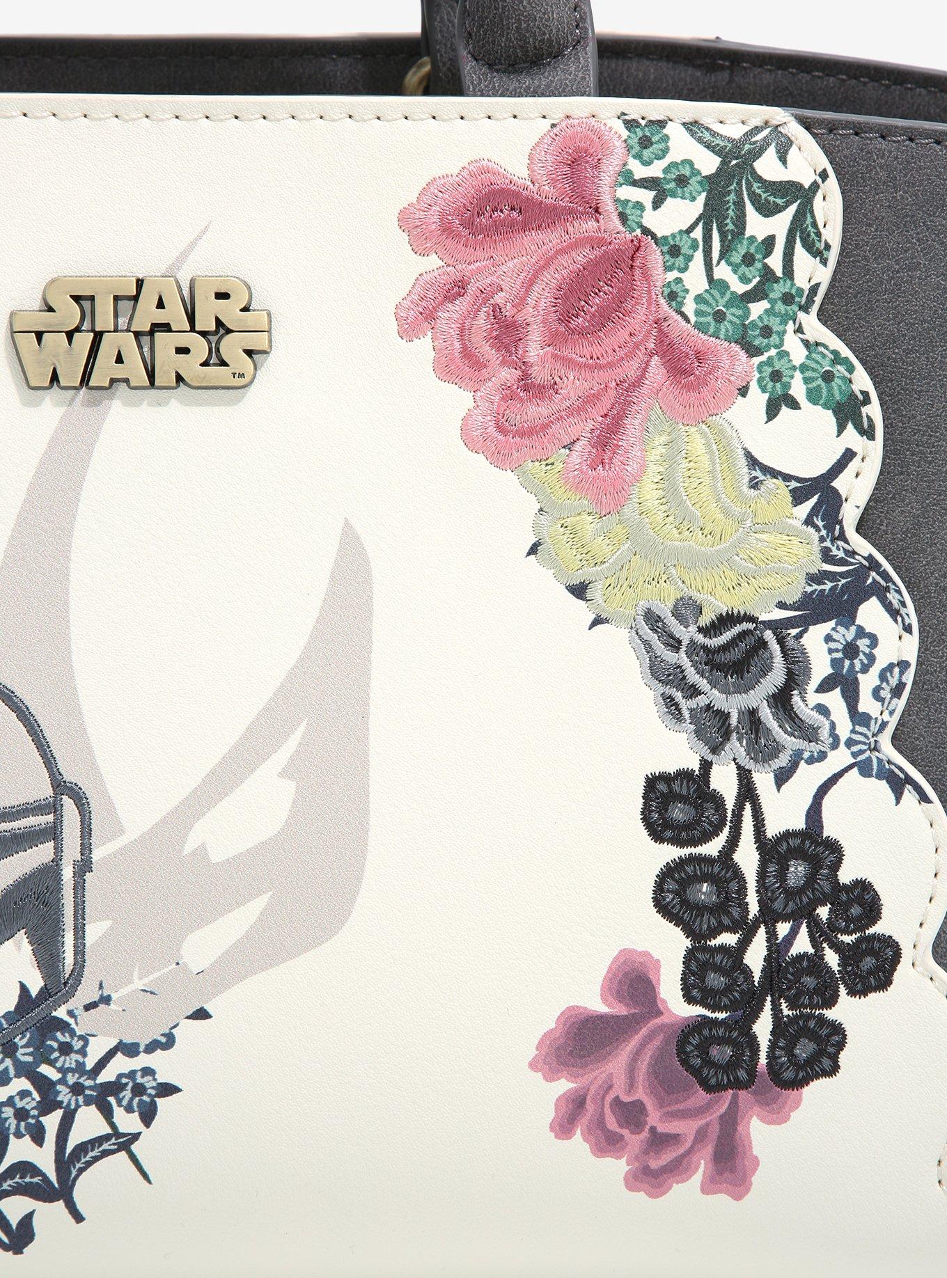 Star Wars The Mandalorian Boba Fett & Mando Floral Handbag - BoxLunch Exclusive, , alternate