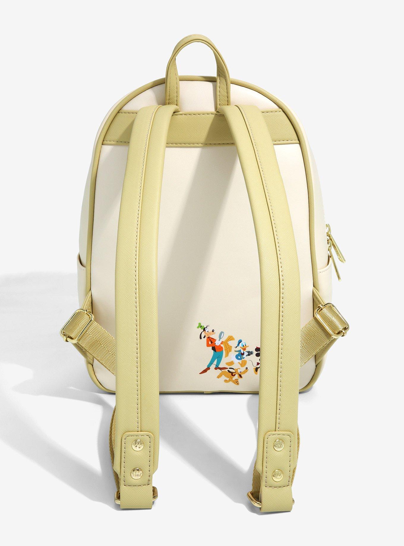 Loungefly Disney Walt Disney World 50th Anniversary Mickey Mouse Map & Attractions Mini Backpack - BoxLunch Exclusive, , alternate