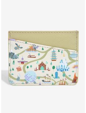 Loungefly Disney Walt Disney World 50th Anniversary Map & Attractions Cardholder - BoxLunch Exclusive, , hi-res