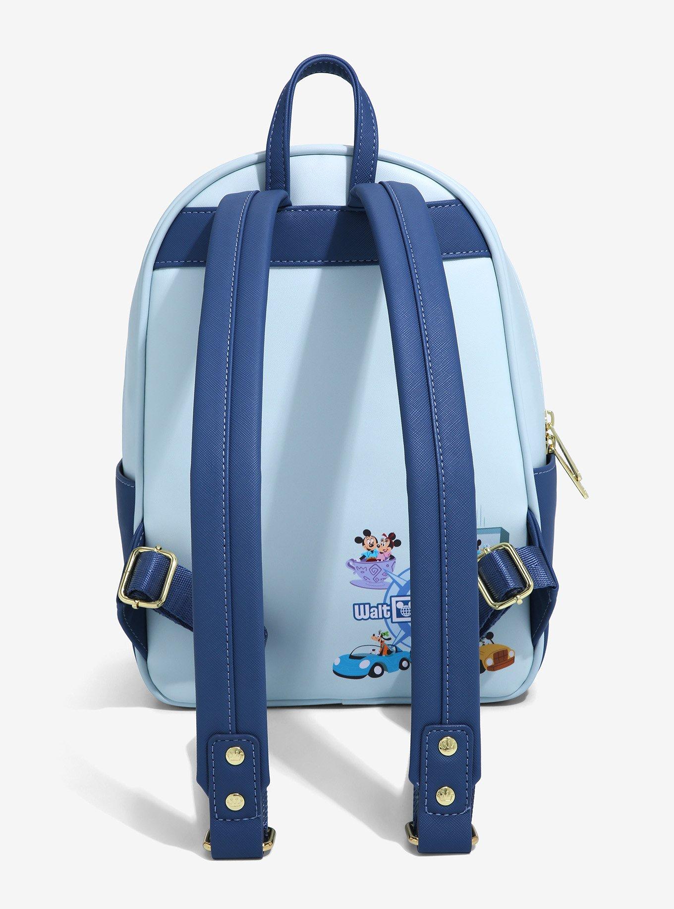 Loungefly Disney Walt Disney World 50th Anniversary Mickey Mouse Resort Tour Guide Mini Backpack - BoxLunch Exclusive, , alternate