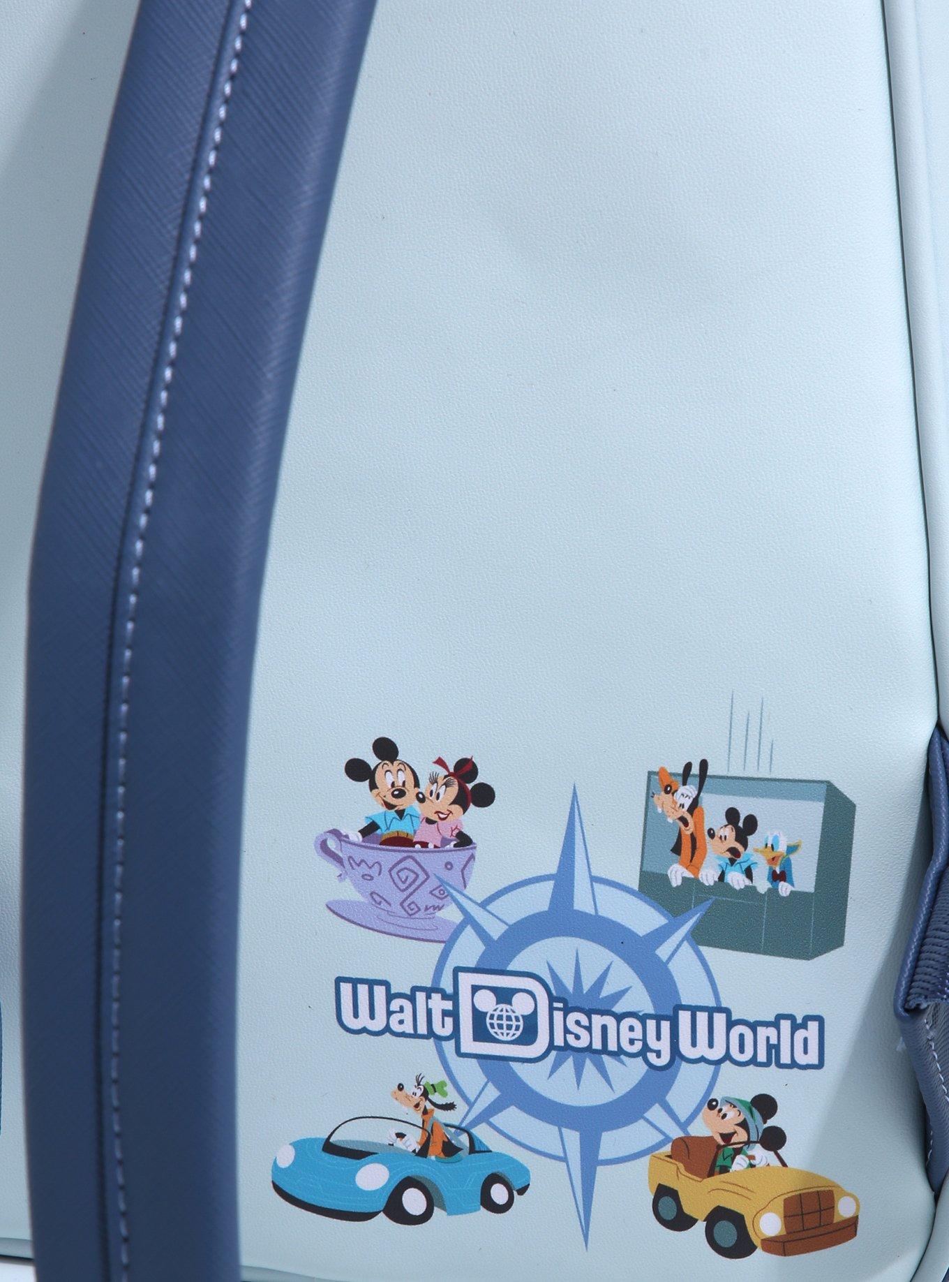 Loungefly Disney Walt Disney World 50th Anniversary Mickey Mouse Resort Tour Guide Mini Backpack - BoxLunch Exclusive, , alternate