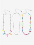 Rainbow Assorted Beads Necklace Set, , alternate