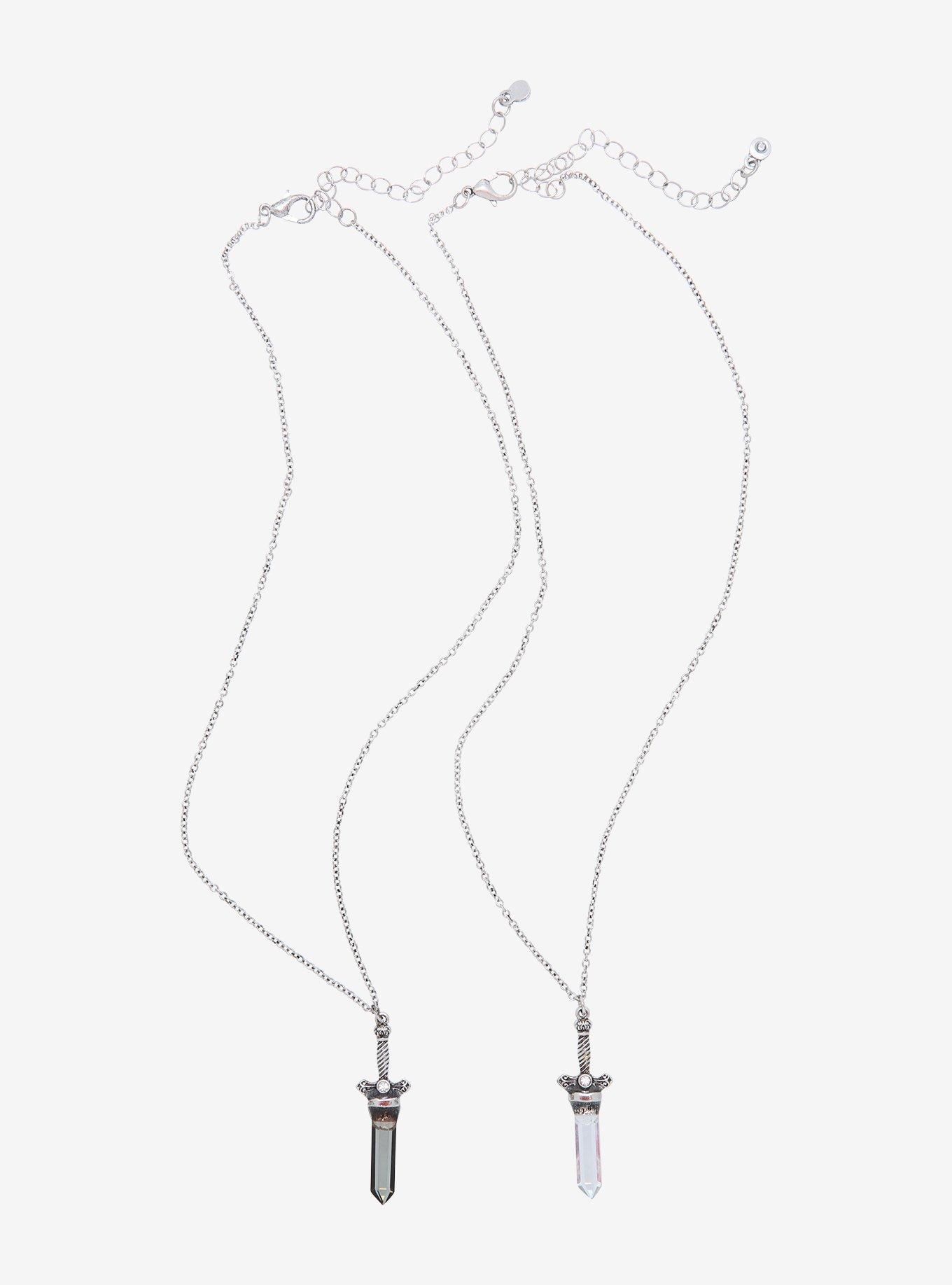 Crystal Sword Best Friend Necklace Set, , alternate