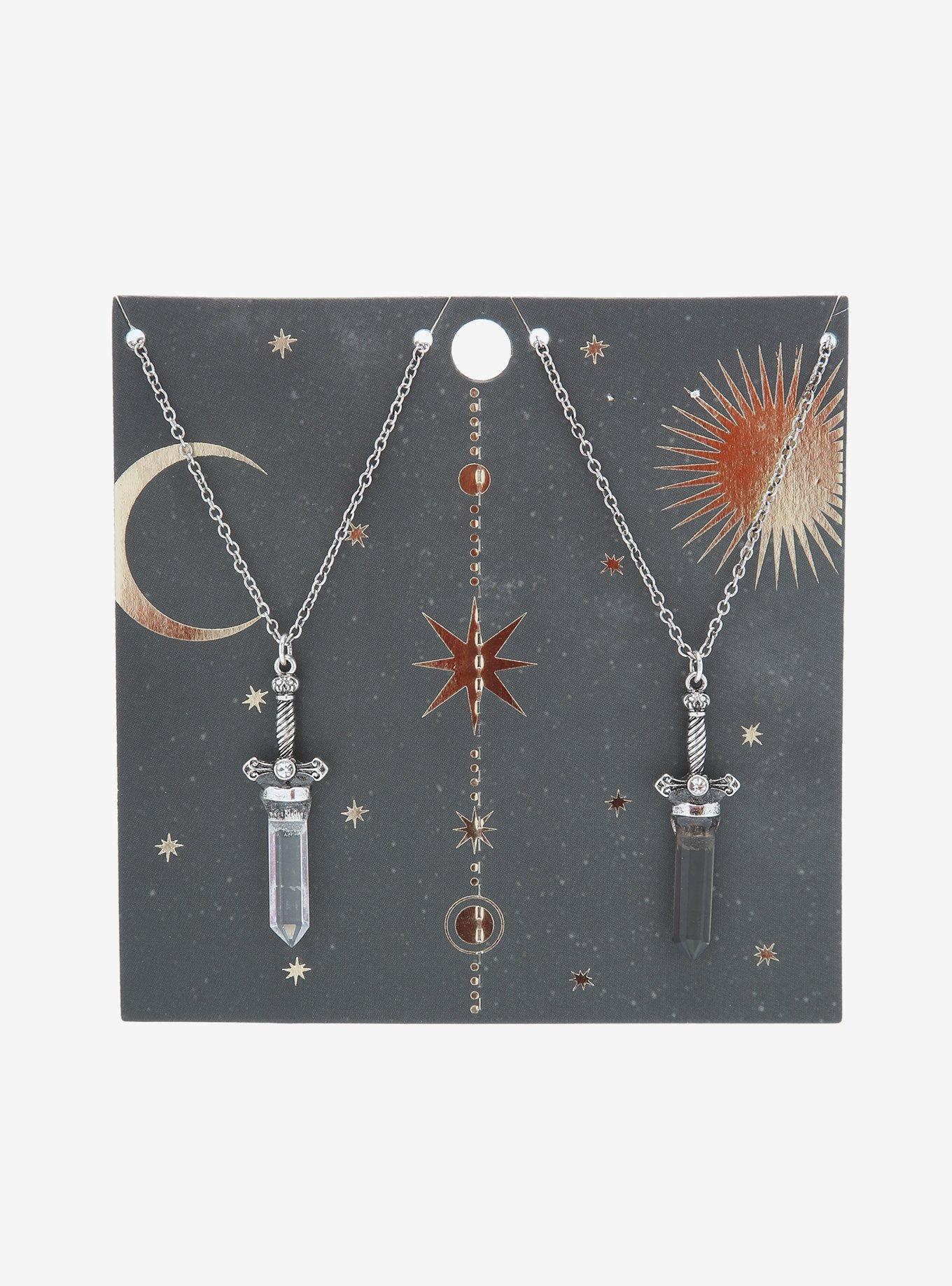 Crystal Sword Best Friend Necklace Set, , alternate