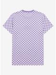 Studio Ghibli Kiki's Delivery Service Silhouette Checkered T-Shirt - BoxLunch Exclusive, LILAC, alternate