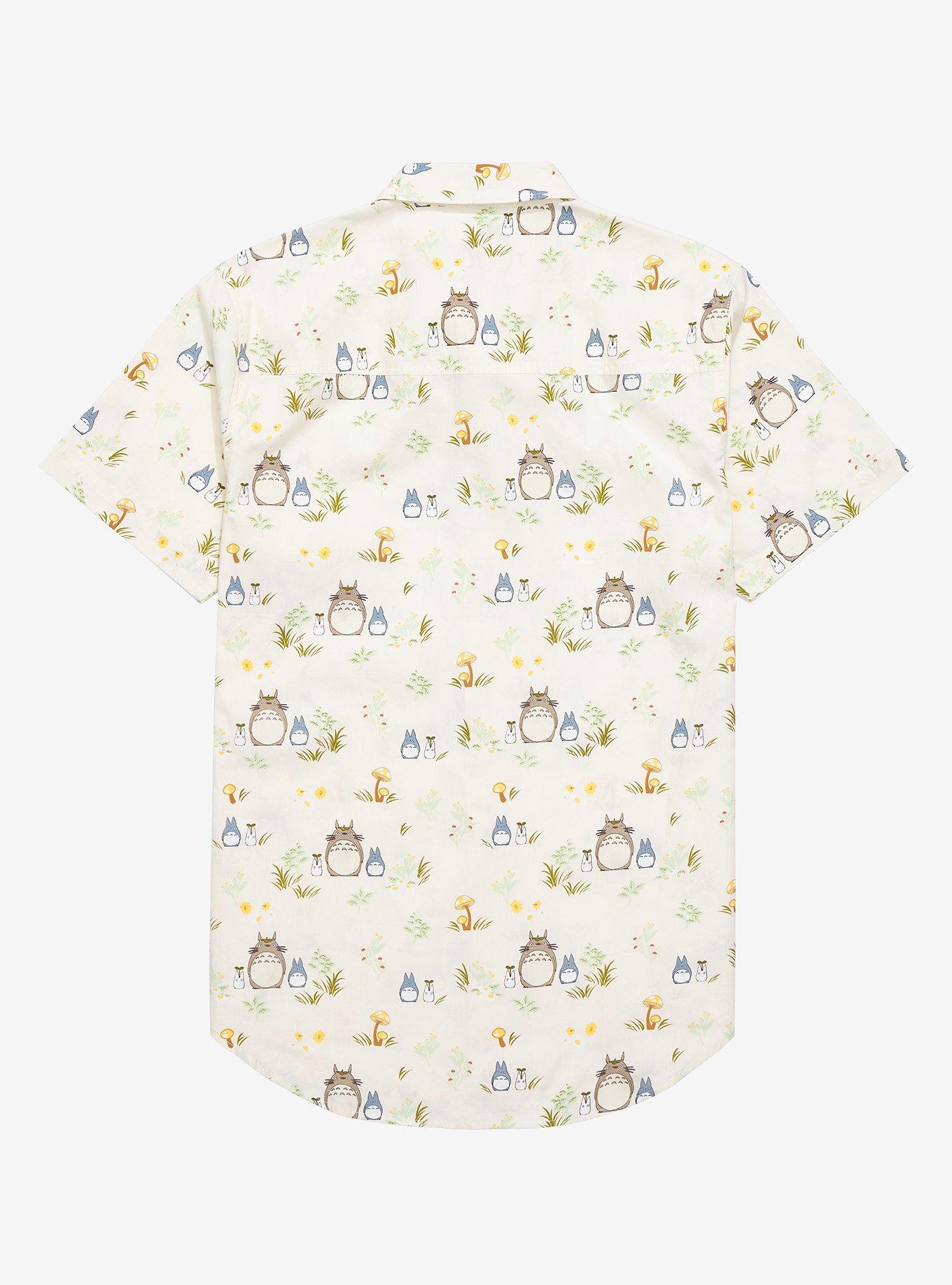 Studio Ghibli My Neighbor Totoro Forest Spirits & Flora Woven Button-Up - BoxLunch Exclusive, , alternate