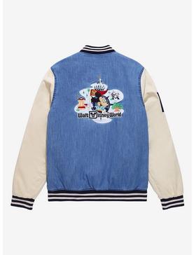 Disney Walt Disney World 50th Anniversary Denim Varsity Jacket - BoxLunch Exclusive, , hi-res