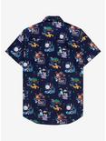 Disney Walt Disney World 50th Anniversary Rides & Attractions Woven Button-Up - BoxLunch Exclusive, NAVY, alternate