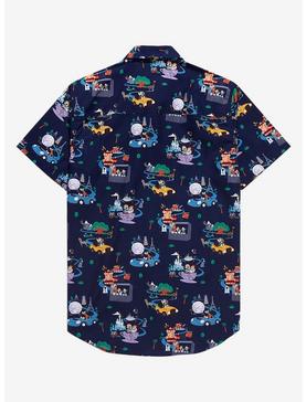 Disney Walt Disney World 50th Anniversary Rides & Attractions Woven Button-Up - BoxLunch Exclusive, , hi-res