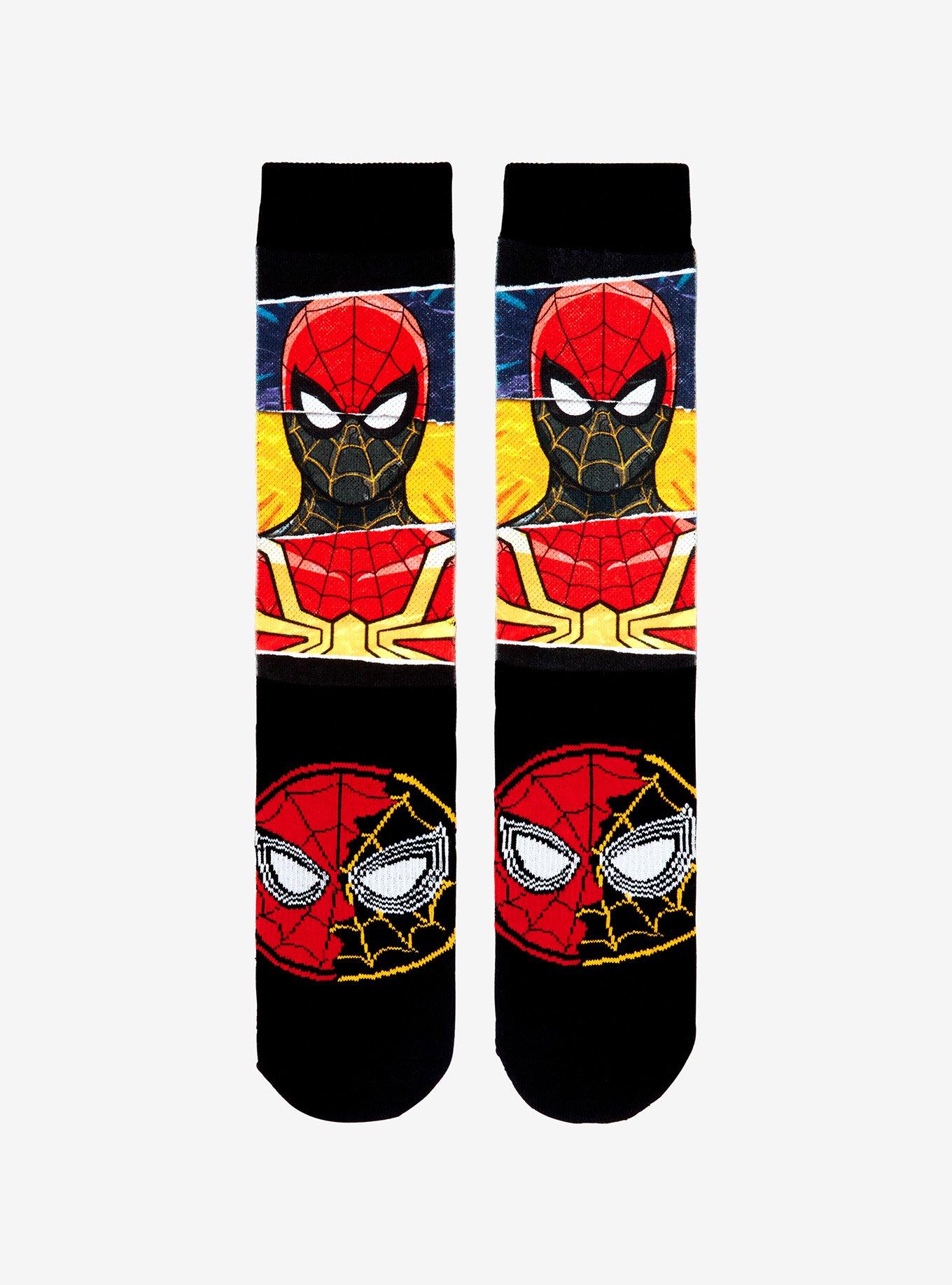 Marvel Spider-Man Panel Crew Socks, , alternate