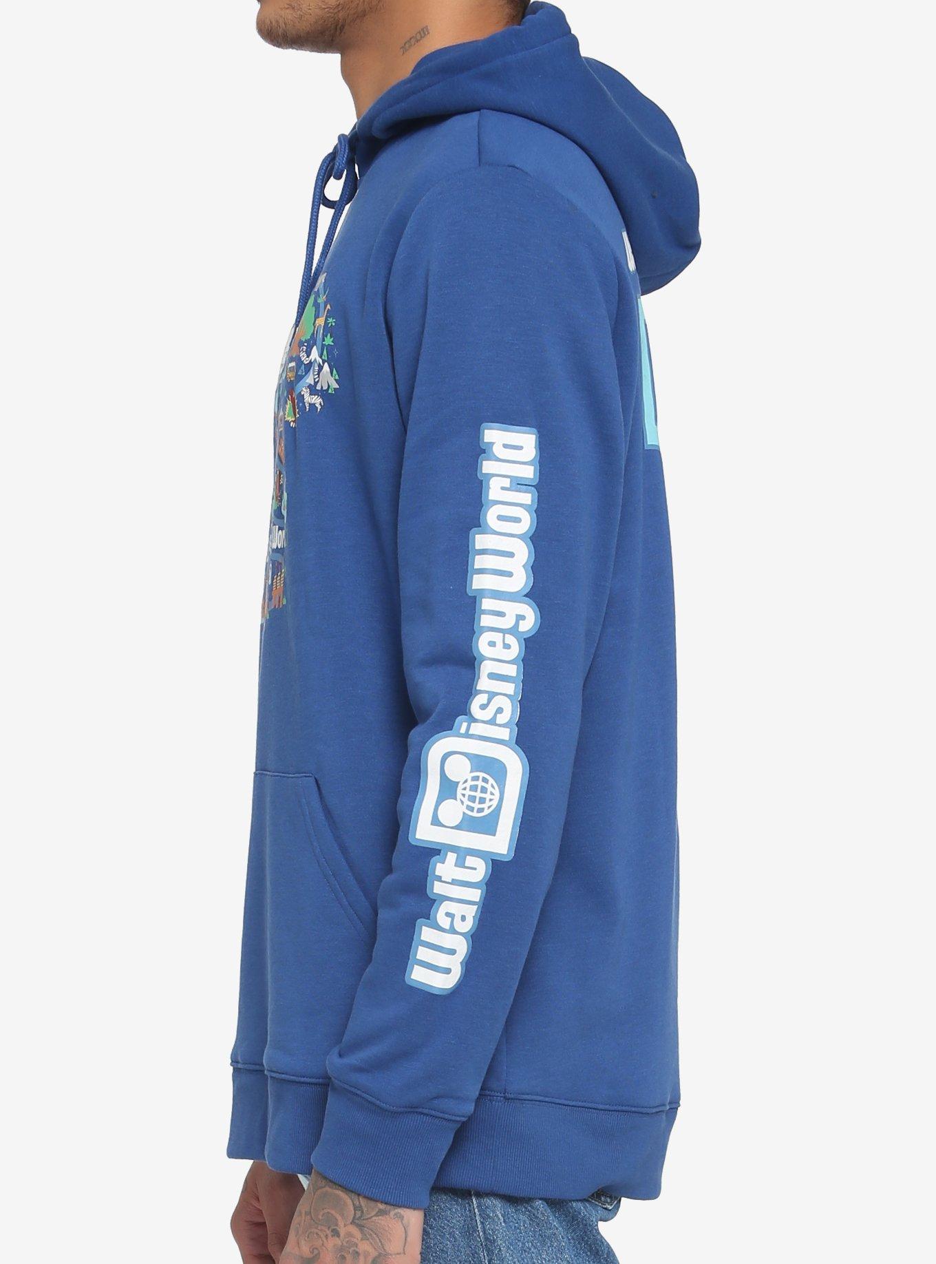 Our Universe Walt Disney World 50th Anniversary Attractions Hoodie, BLUE, alternate