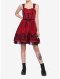 Red Roses Lace-Front Dress, RED, alternate