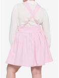 Pink Bib Skirtall Plus Size, PINK, alternate