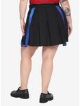 Black & Blue Strap Skirt Plus Size, BLACK, alternate