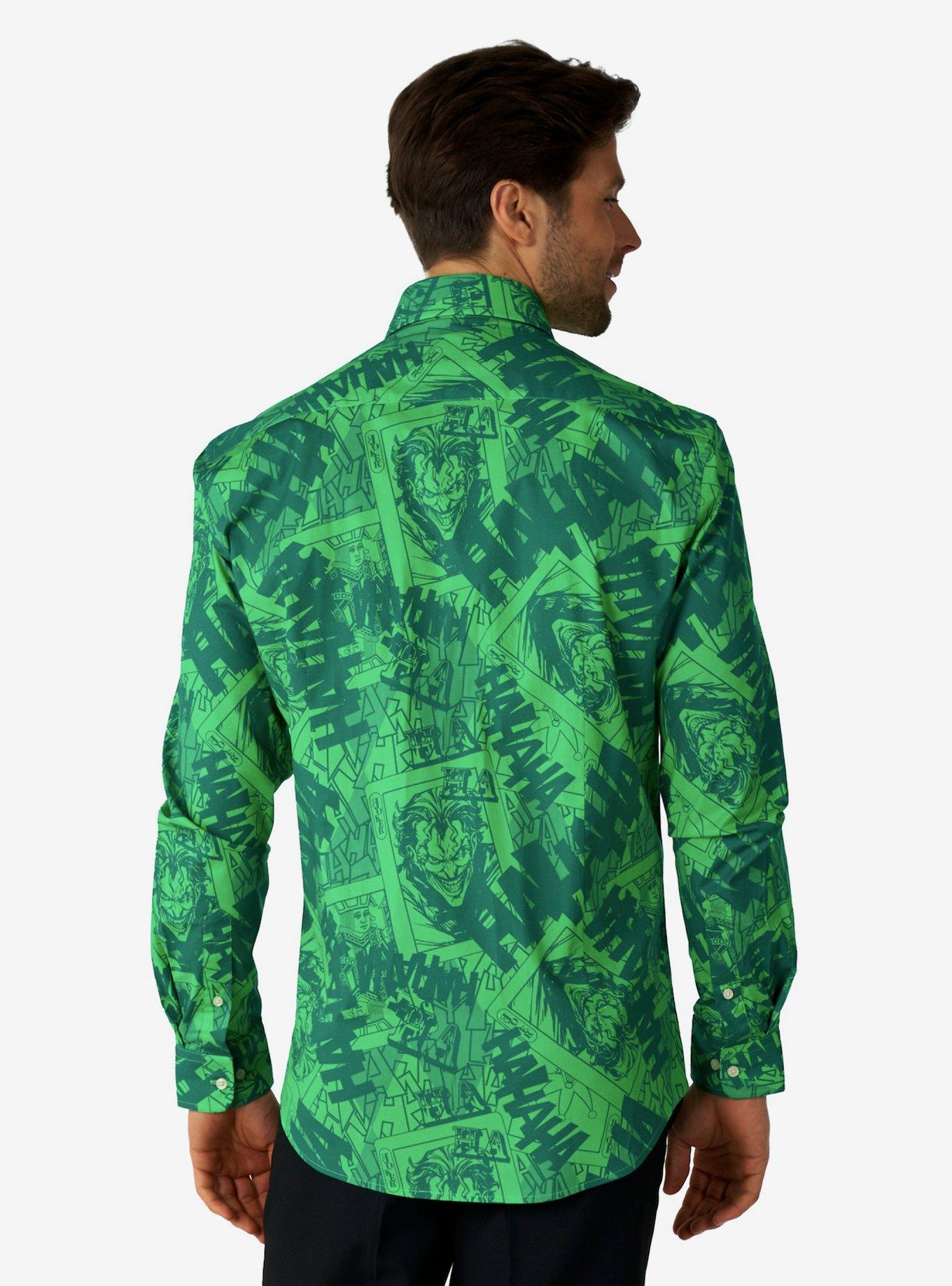 DC Comics The Joker Woven Button-Up, , hi-res