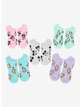 Disney Classic Mickey Mouse And Friends No-Show Socks 5 Pair, , hi-res