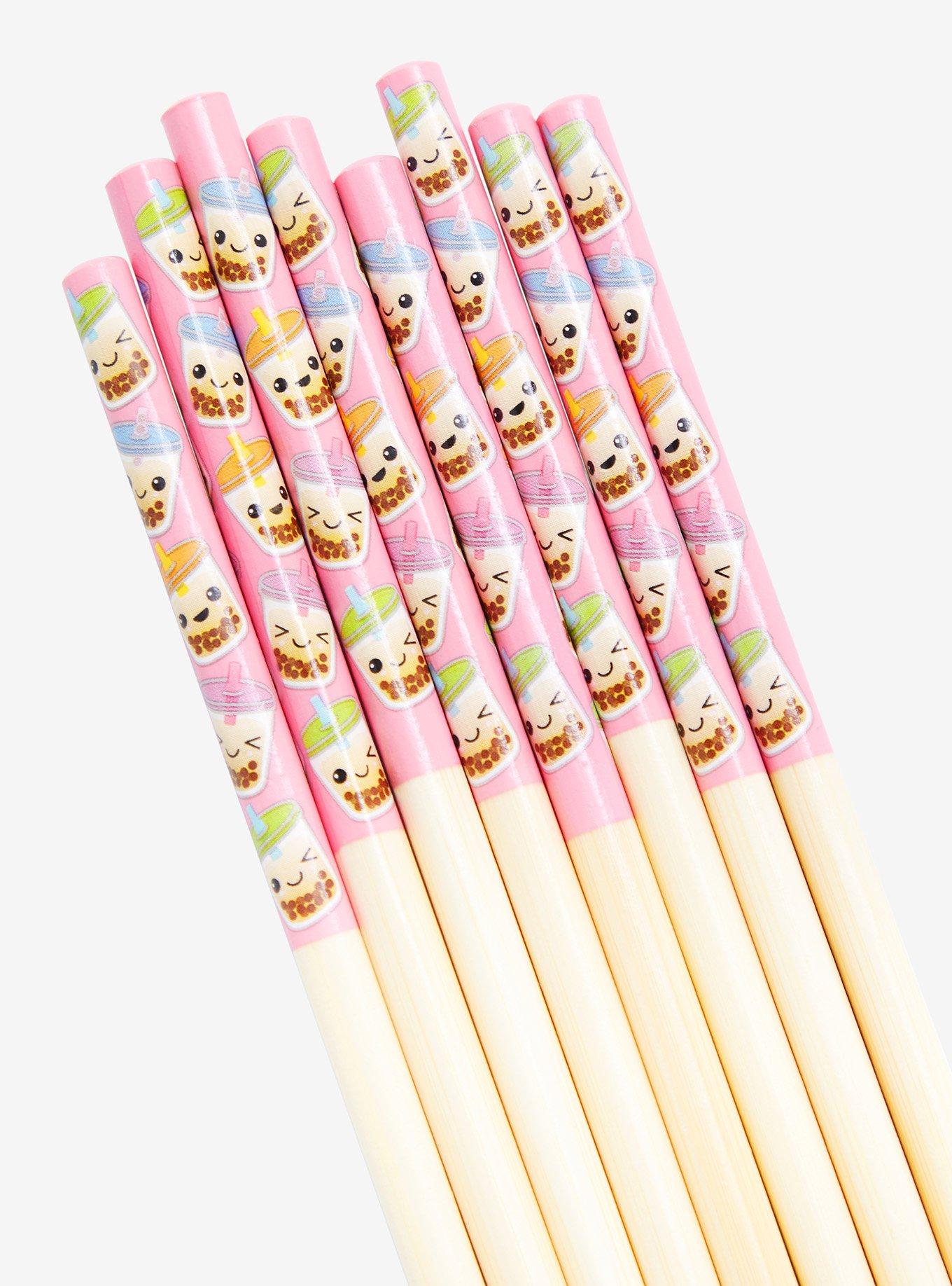 Chibi Boba Pastel Chopstick Set, , hi-res