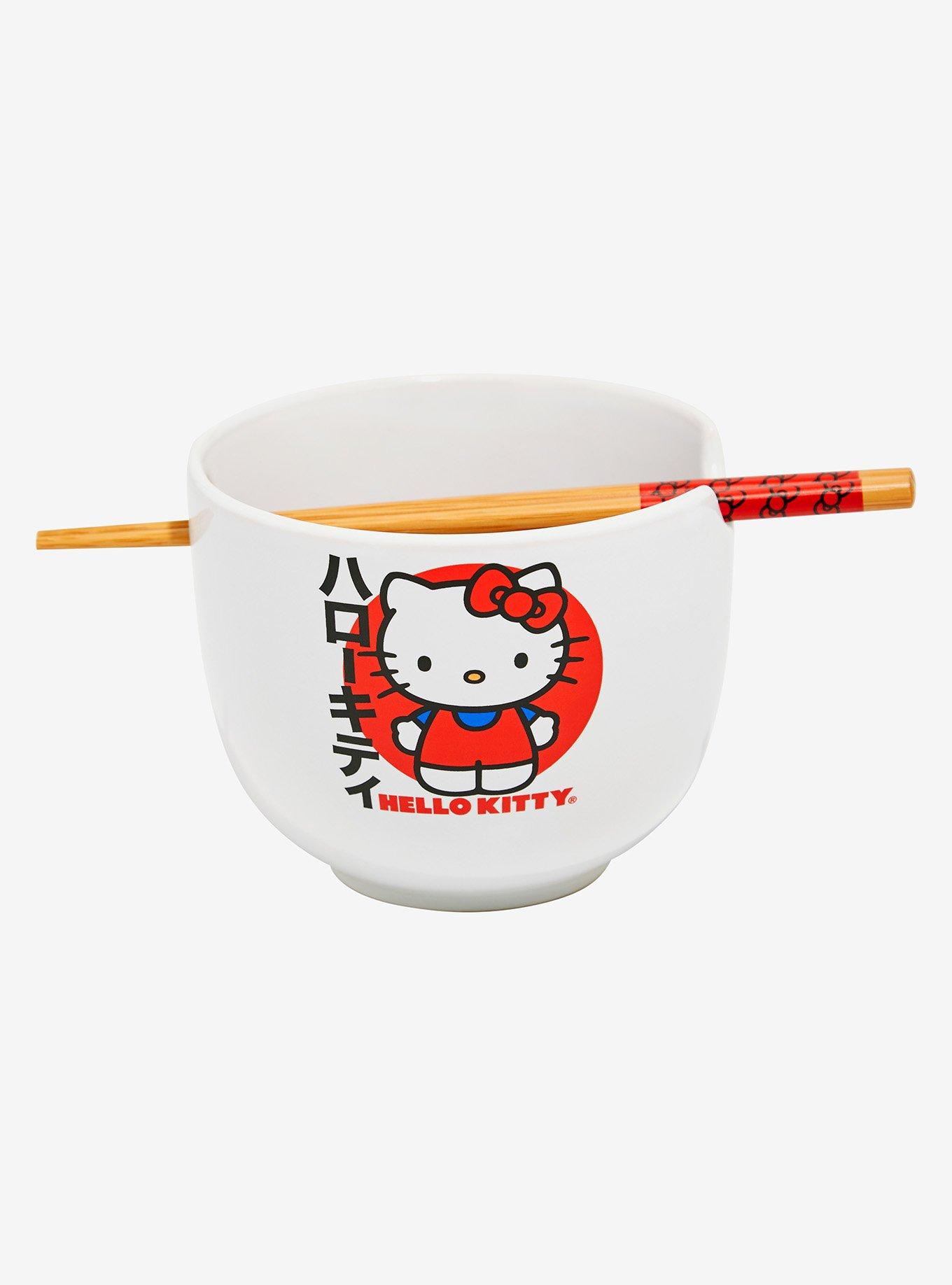 Sanrio Hello Kitty Ramen Bowl with Chopsticks, , alternate