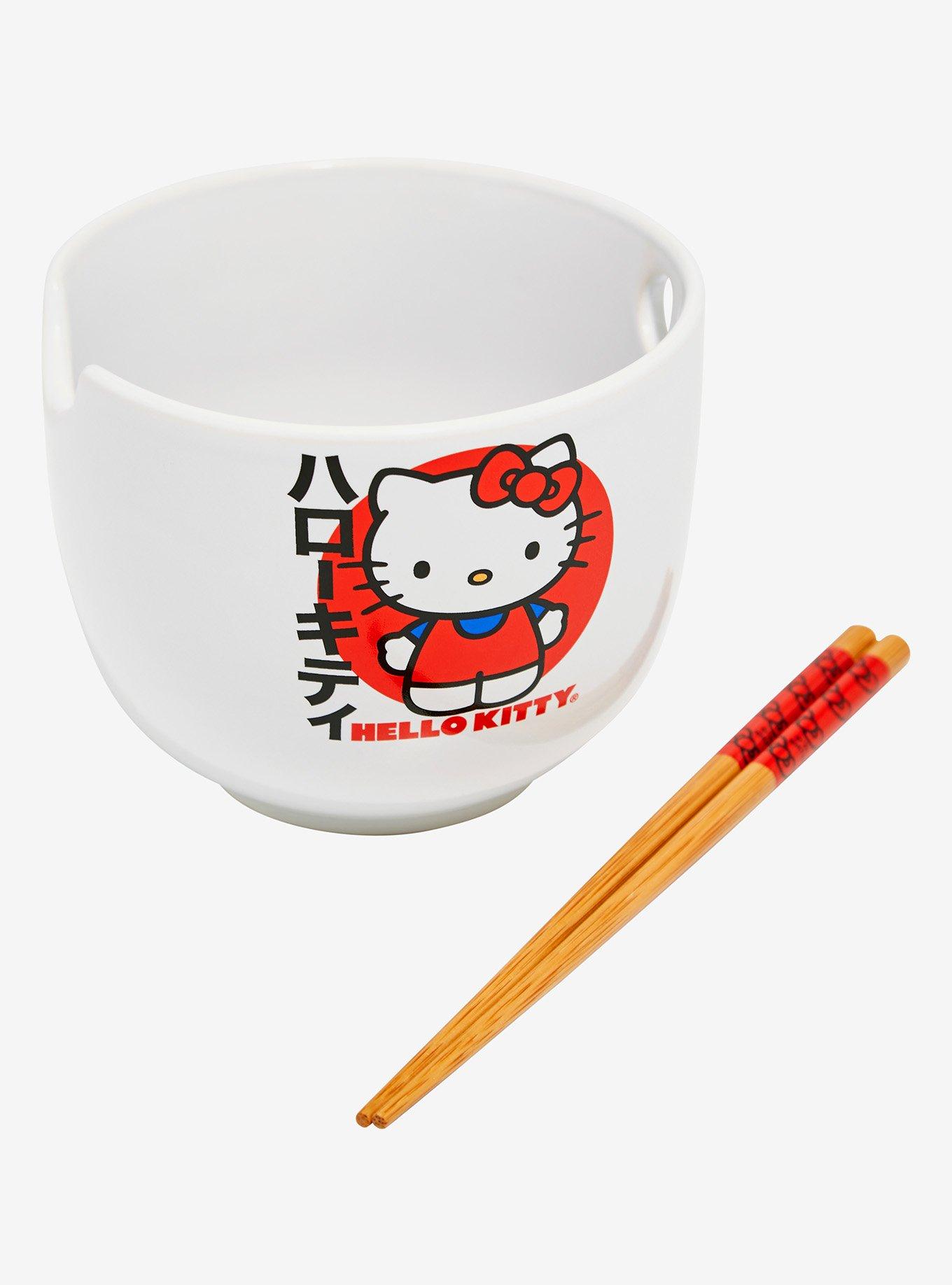 Sanrio Hello Kitty Ramen Bowl with Chopsticks, , alternate