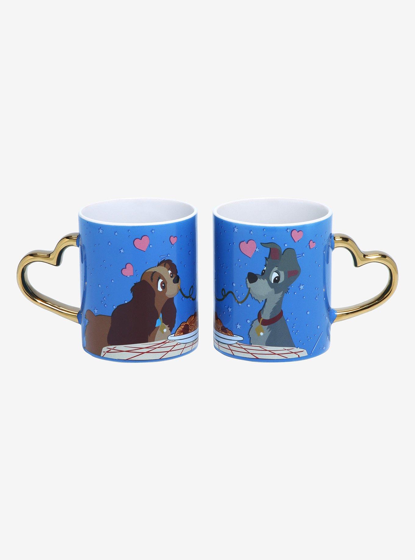 Disney Lady and the Tramp Heart Handle Mug Set, , alternate