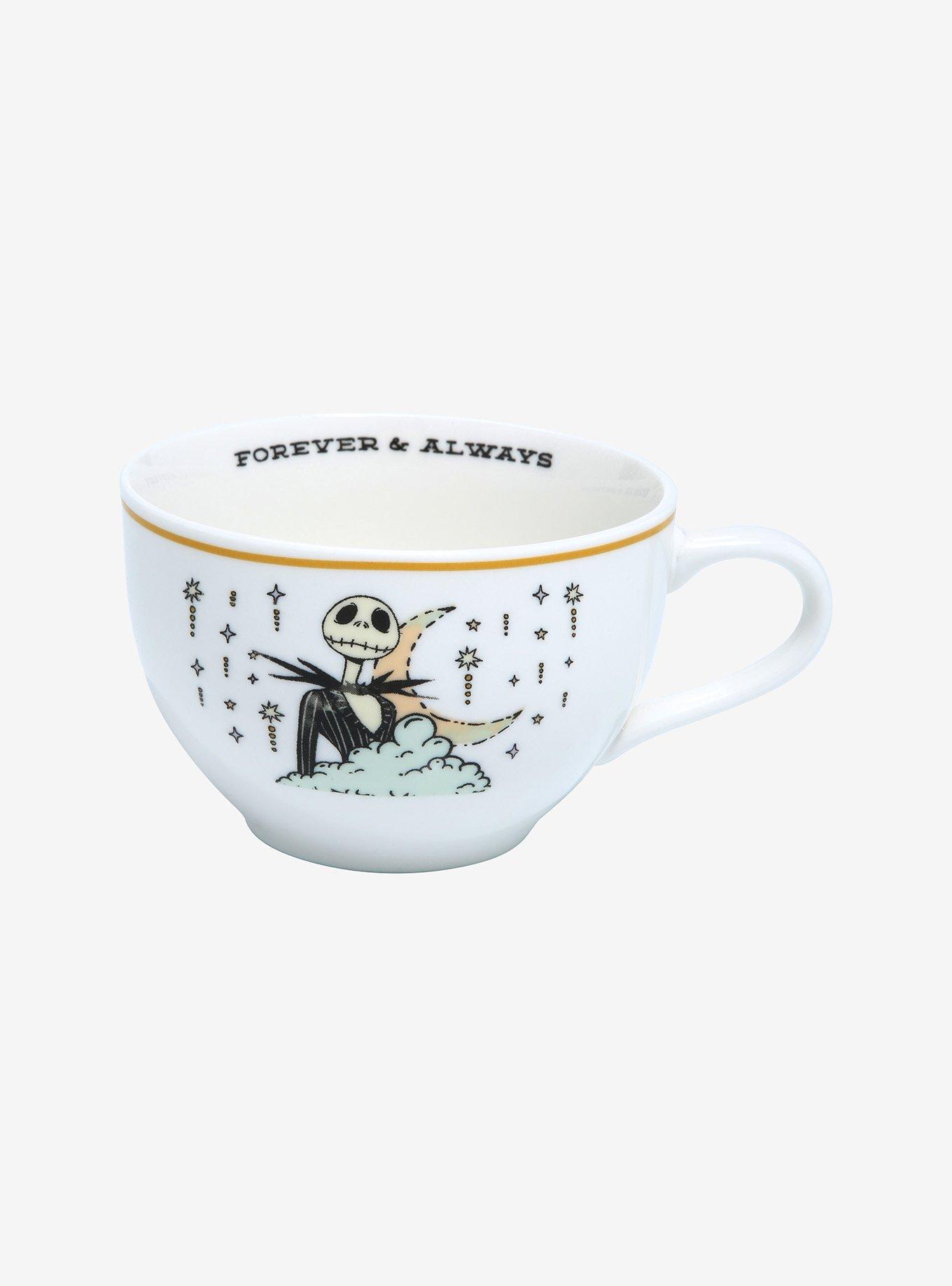 Disney The Nightmare Before Christmas Jack Skellington & Sally Celestial Teacup & Saucer Set, , alternate