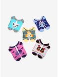 Animal Crossing Character Faces No-Show Socks 5 Pair, , alternate