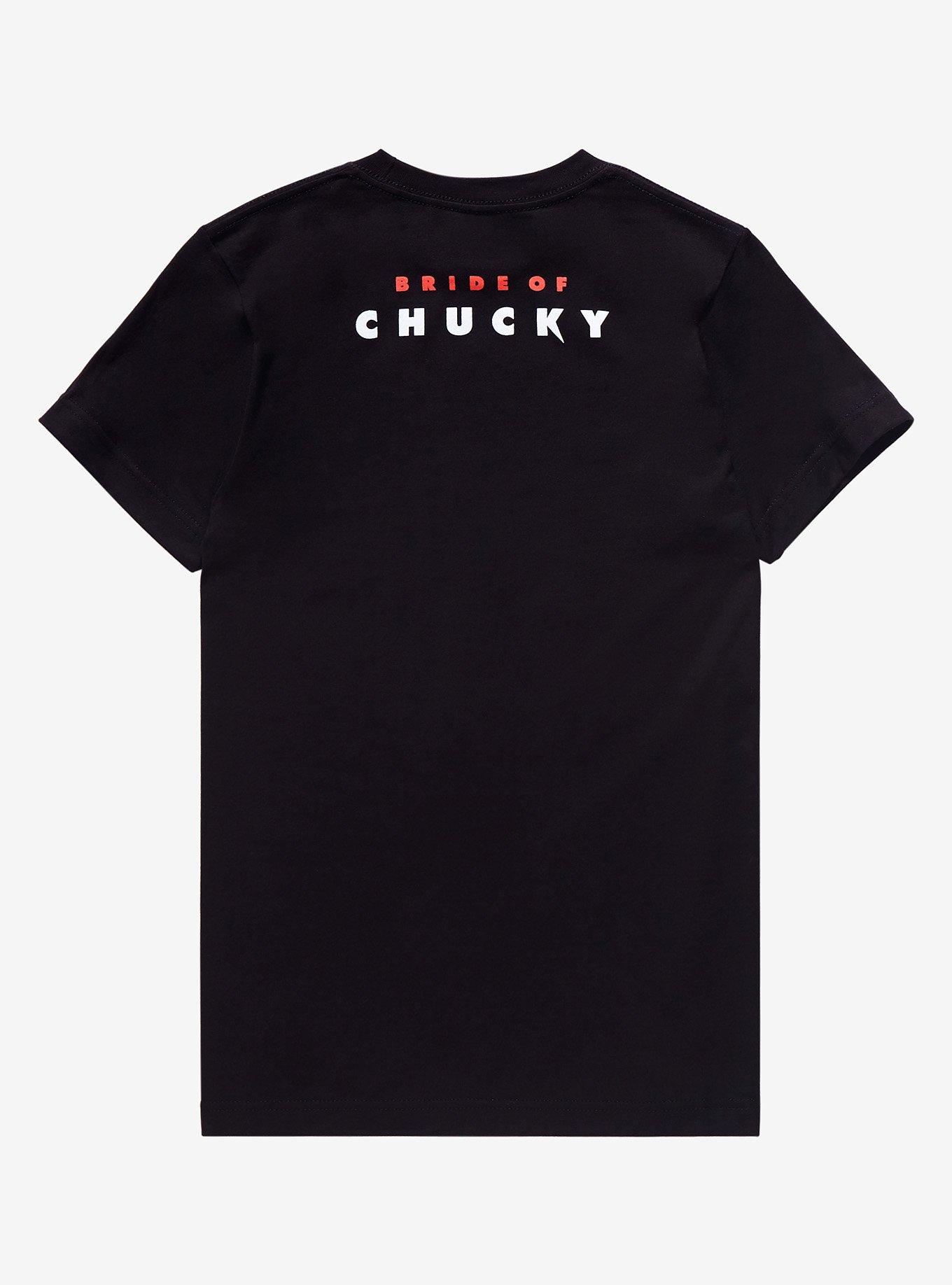 Child's Play Chucky & Tiffany Heart Girls T-Shirt, MULTI, alternate