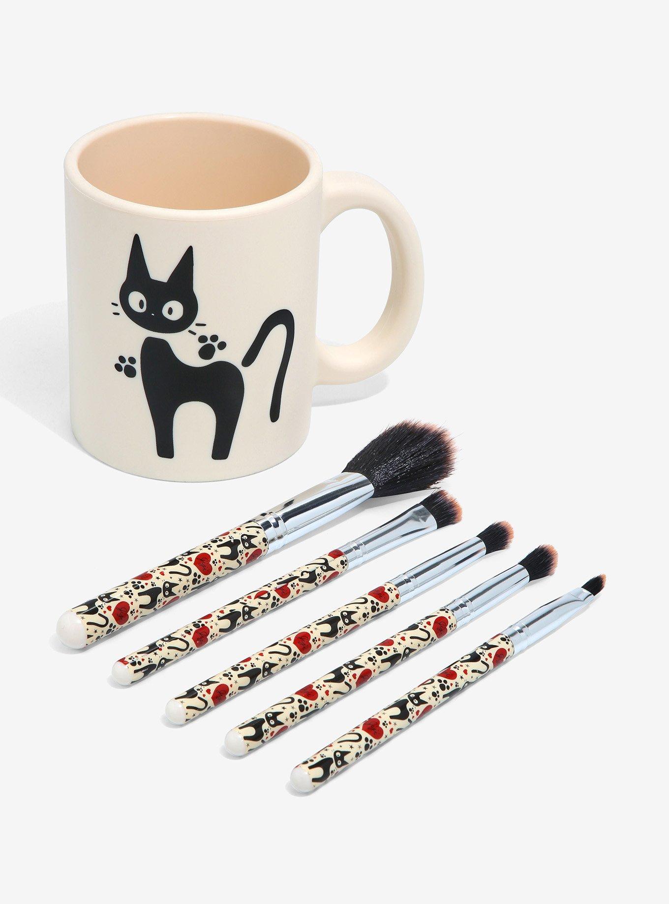 Loungefly Studio Ghibli Kiki&rsquo;s Delivery Service Jiji Mug Makeup Brush Set & Holder - BoxLunch Exclusive, , alternate