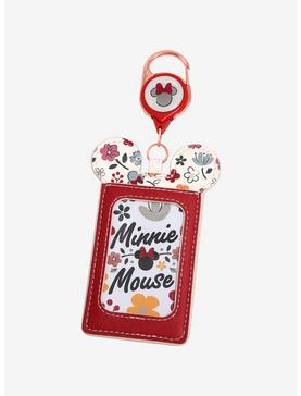 Loungefly Disney Minnie Mouse Fall Floral Retractable Lanyard - BoxLunch Exclusive, , hi-res