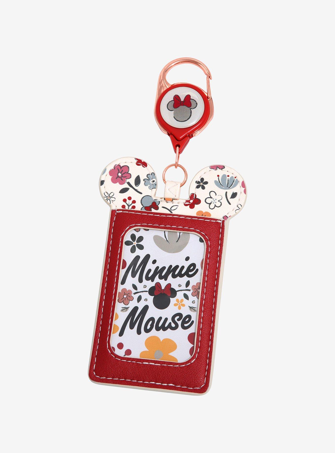 Loungefly Disney Minnie Mouse Fall Floral Retractable Lanyard - BoxLunch Exclusive, , alternate
