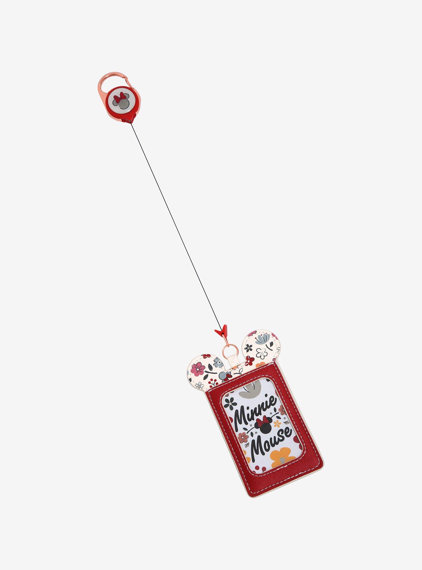 Loungefly Disney Minnie Mouse Fall Floral Retractable Lanyard - BoxLunch Exclusive, , alternate