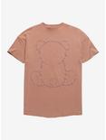 Brown Teddy Bear Boyfriend Fit Girls T-Shirt, MULTI, alternate