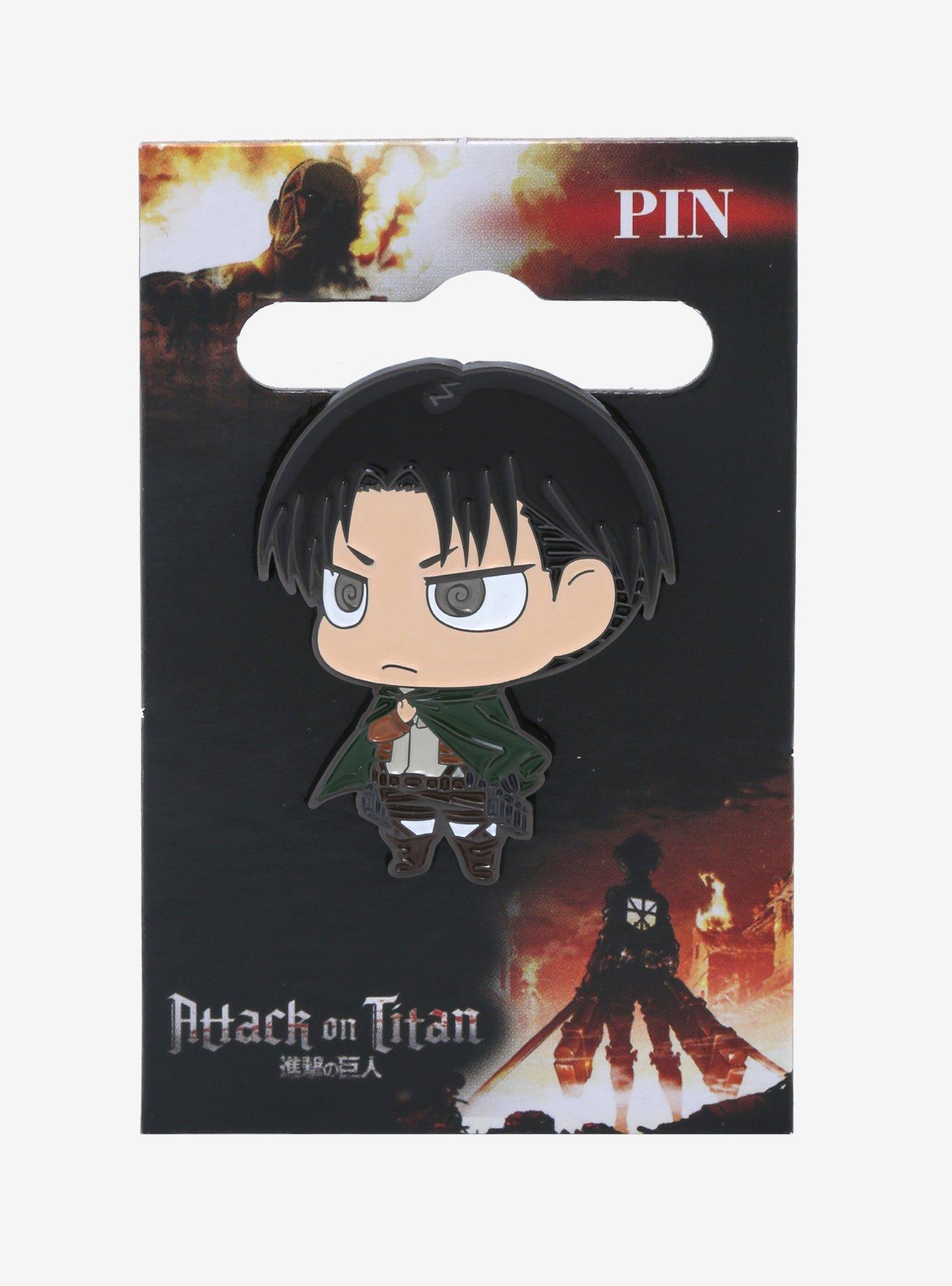 Attack on Titan Chibi Levi Enamel Pin - BoxLunch Exclusive, , alternate
