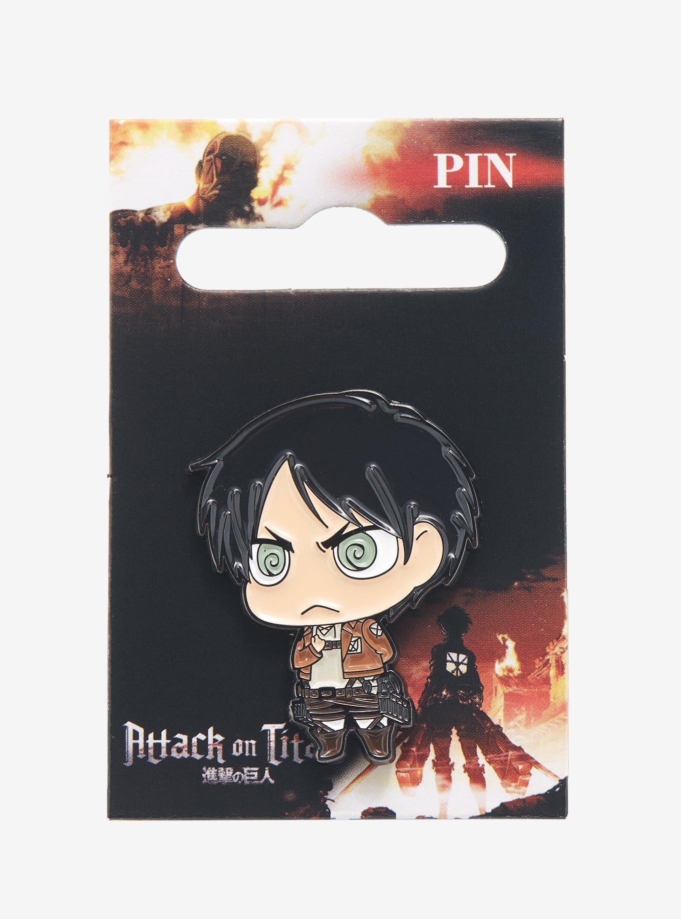 Attack on Titan Eren Yeager Chibi Enamel Pin - BoxLunch Exclusive, , alternate