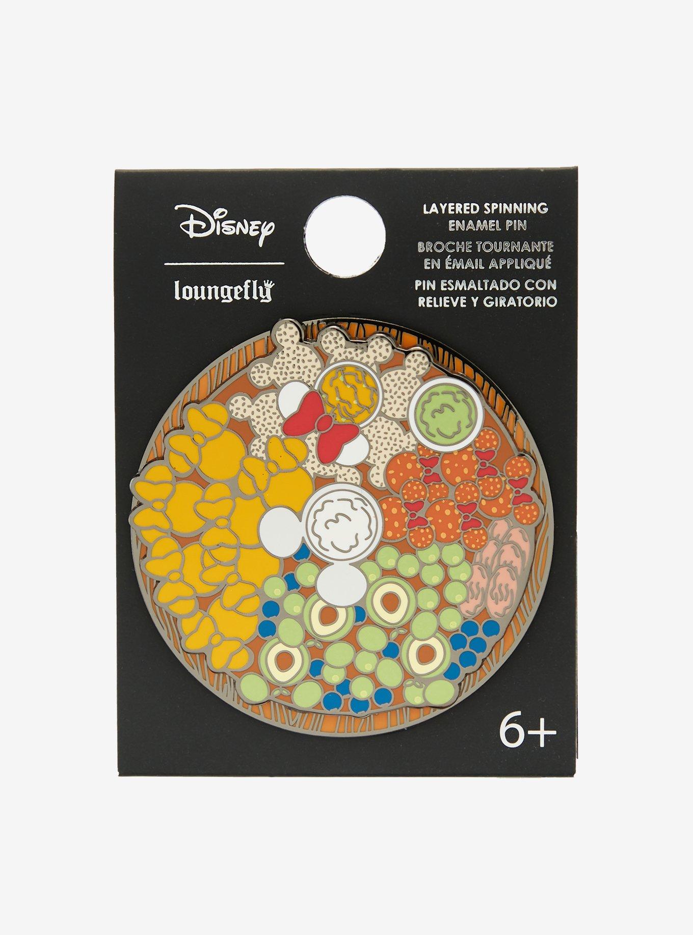 Loungefly Disney Mickey & Minnie Mouse Charcuterie Board Spinning Enamel Pin - BoxLunch Exclusive, , alternate
