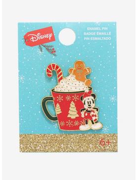 Loungefly Disney Mickey Mouse Peppermint Mocha Coffee Enamel Pin - BoxLunch Exclusive, , hi-res