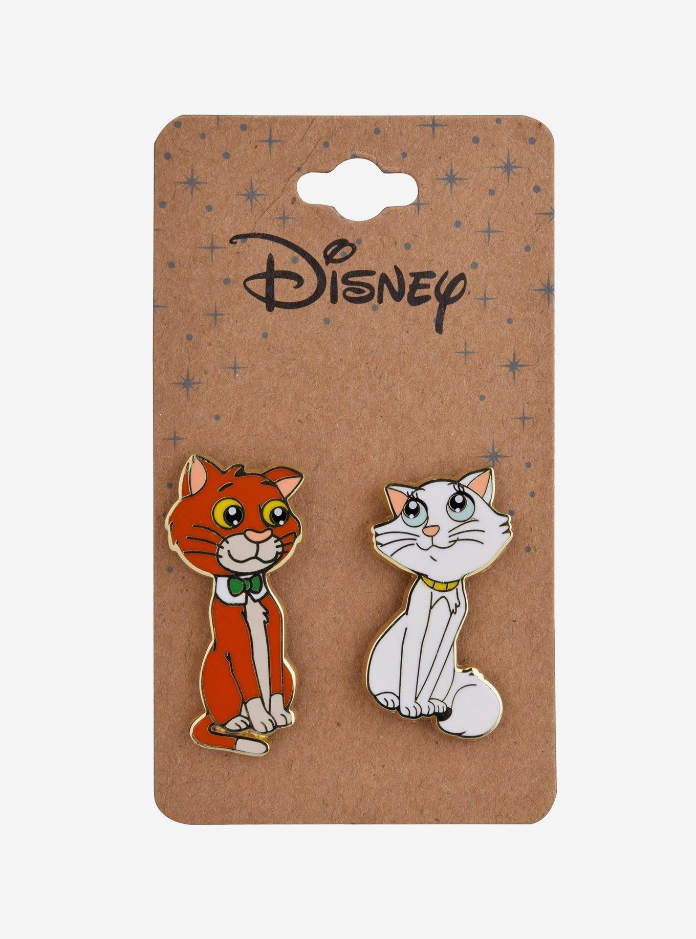 Disney The Aristocats Chibi Duchess & Thomas O&rsquo;Malley Enamel Pin Set - BoxLunch Exclusive, , alternate