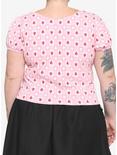Her Universe Disney Minnie Mouse Strawberry Gingham Girls Top Plus Size, MULTI, alternate