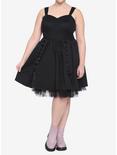 Black Corset Dress Plus Size, BLACK, alternate