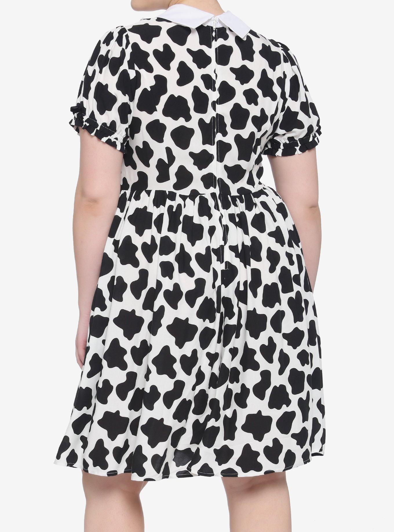 Cow Print Lolita Dress Plus Size, MULTI, alternate