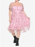 Cherry Glitter Mesh Dress Plus Size, MULTI, alternate