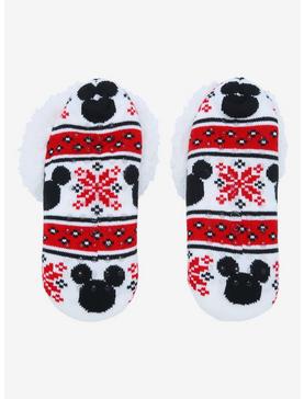 Disney Mickey Mouse Snowflake Cozy Slippers, , hi-res