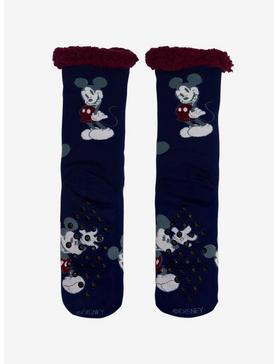 Disney Mickey Mouse Dark Cozy Socks, , hi-res